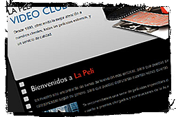 Diseño web del sitio La Peli video club